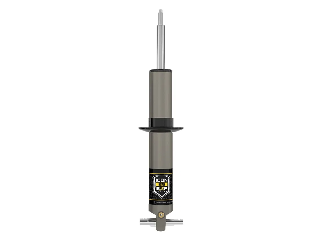 71607 – ICON Shock Absorber, Non Adjustable Valving 2.375 To 3.75 Inch Lift Must Re-Use OE Spring Black/ Gray Without...